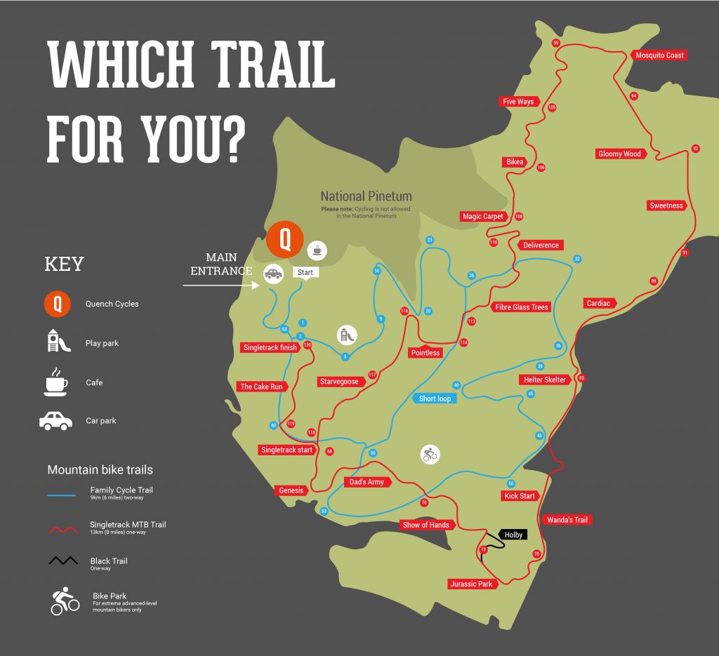 Bedgebury Cycle Map